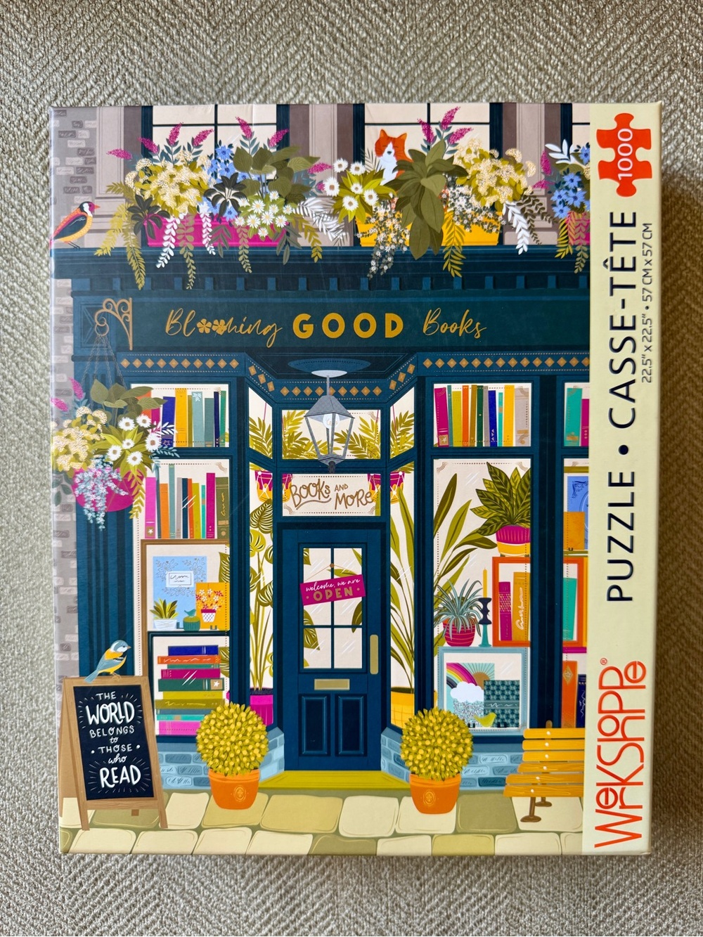 WerkShoppe Blooming Good Books Jigsaw Puzzle